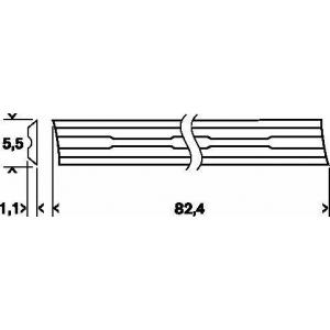 Нож прямой 10 шт для рубанков (НМ; 82 мм), BOSCH, 2607001292