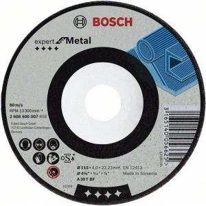 Диск шлифовальный по металлу 115х22,2 мм, BOSCH, 2608600537