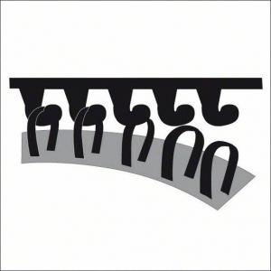 Тарелка шлифовальная мягкая для эксцентриковых шлифовальных машин РЕХ 150 мм, BOSCH, 2608601051