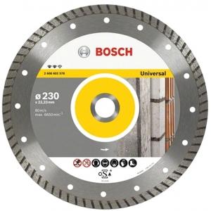 Диск алмазный отрезной Expert for Universal Turbo 180х22,2 мм, BOSCH, 2608602577