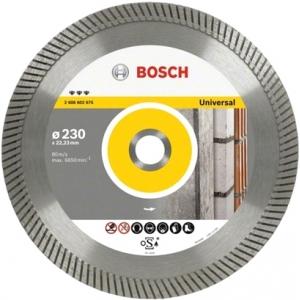 Диск алмазный отрезной Best for Universal Turbo 230х22,2 мм, BOSCH, 2608602675