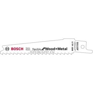 Bosch полотно для сабельной пилы BIM 100мм S511DF 2шт FLEX WOOD METAL, BOSCH, 2608657723