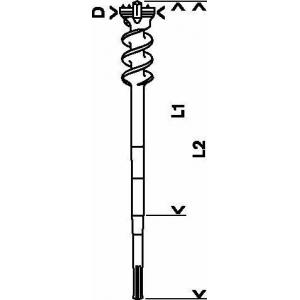 Бур SDS-max 65х850х1000 мм, BOSCH, 1618596460