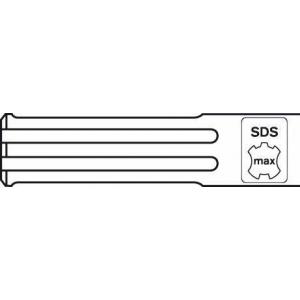 Зубило плоское SDS-max 25х600 мм, BOSCH, 1618600203