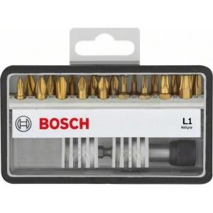 Набор бит 18 шт Max Grip Robust Line L1 TIN, BOSCH, 2607002581