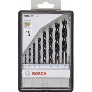 Набор сверл Robust Line (8 шт; 3-10 мм) по дереву, BOSCH, 2607010533