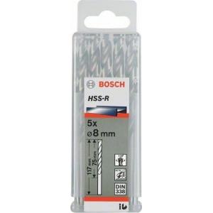 Сверло HSS-R 5 шт 11х94/142 мм DIN 338 по металлу, BOSCH, 2607018438