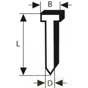 Гвозди K64-20 32G 2000шт, BOSCH, 2608200528