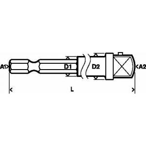 ХВОСТОВИК 50ММ 1/4"-1/4", BOSCH, 2608518007