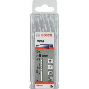 Сверло HSS-G Standardline 5 шт 81х117 мм HSS по металлу, BOSCH, 2608585508