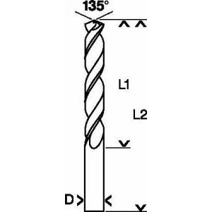 Сверло Standard по металлу 2,5х30/57 мм HSS-CO, BOSCH, 2608585841