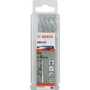 Сверло HSS-Cо Standardline 5 шт 95х125 мм DIN 338 по металлу, BOSCH, 2608585897