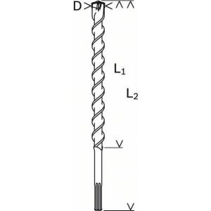 Бур SDS-max 35x1200х1320 мм Speed X, BOSCH, 2608586799