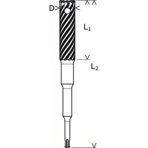 Сверло по арматуре SDS plus-9 Rebar 32x120/300мм, BOSCH, 2608587100