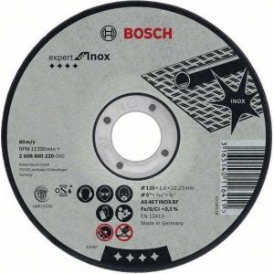 Диск отрезной по нержавеющей стали 230х22,23 мм, BOSCH, 2608600096