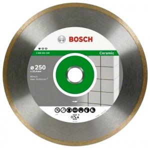 Диск алмазный отрезной Professional for Ceramic 250х30/254 мм, для настольных пил, BOSCH, 2608602539