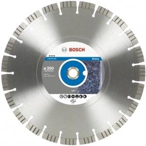 Диск алмазный отрезной Professional for Stone 350х20/254 мм, для настольных пил, BOSCH, 2608602603