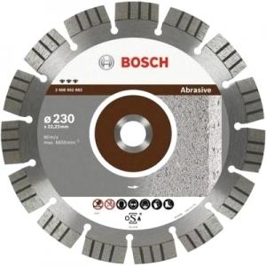 Диск алмазный отрезной Best for Abrasive 230х22,2 мм, BOSCH, 2608602683