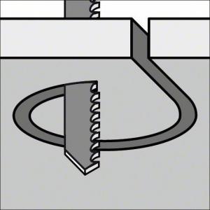 Пилки T218A для лобзиков 100 шт (67 мм; HSS; криволинейный рез), BOSCH, 2608631706