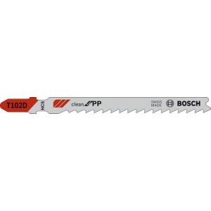 Пилки CleanPP (100 мм; тип T102D; 3 шт) для лобзика, BOSCH, 2608667443