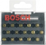 Набор бит 25 мм 15 шт LS/PH/PZ/T TIN, BOSCH, 2607001929