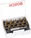 Набор бит 25 мм 15 шт PH/PZ/T TIN, BOSCH, 2607001930