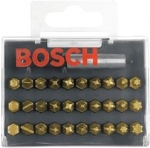 Набор бит 25 мм 30 шт LS/PH/PZ/T TIN, BOSCH, 2607001933