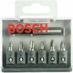 Набор бит 6 шт 25 мм, BOSCH, 2607001936