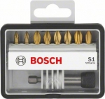 Набор бит 8 шт Max Grip Robust Line S3 TIN, BOSCH, 2607002576