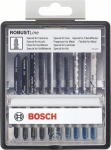 Набор из 10 пильных полотен Robust Line (хвостовик с одним упором), BOSCH, 2607010574