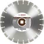 Диск алмазный отрезной Best for Abrasive 350х20/254 мм, для настольных пил, BOSCH, 2608602686