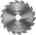 Диск пильный по древесине 130x20 мм, BOSCH, 2608641781